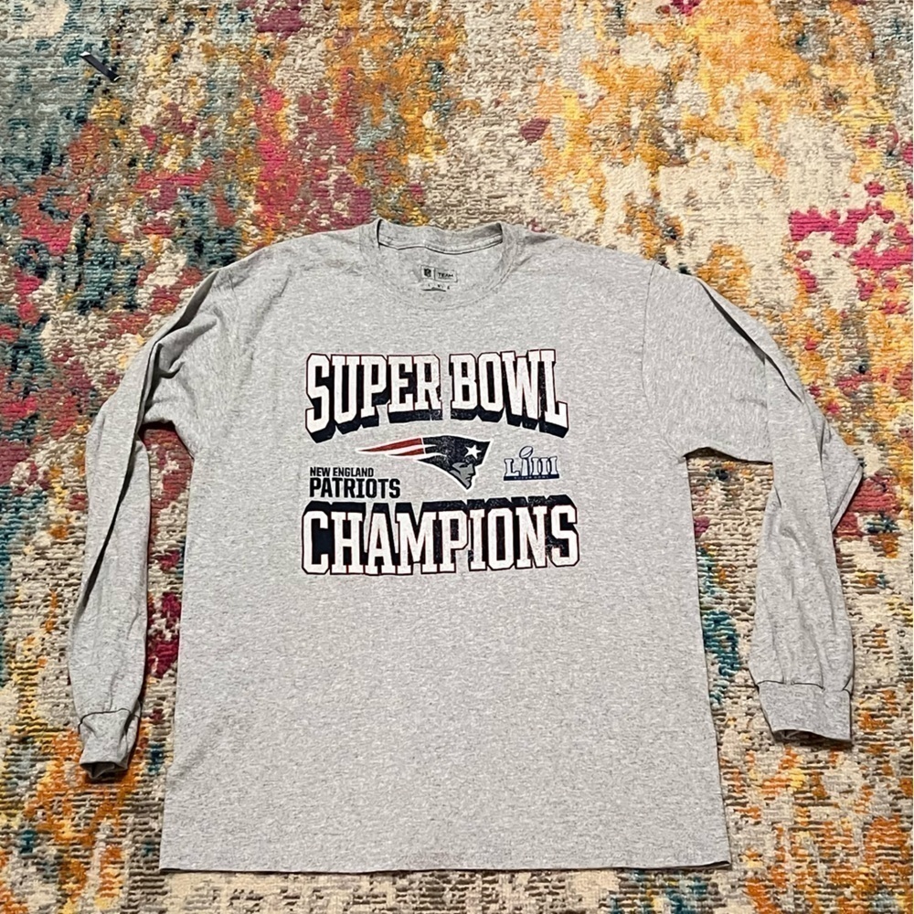 New England Patriots Super Bowl LIII Champions NFL Football Tee Tshirt